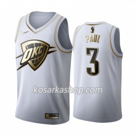 Dres Oklahoma City Thunder Chris Paul 3 Nike 2019-20 Bijela Golden Edition Swingman